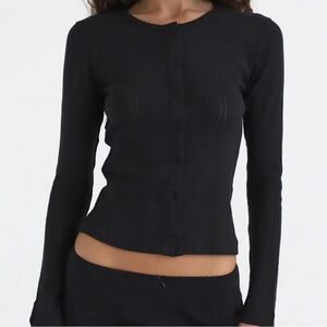 Cou cou intimates pointelle Cardigan